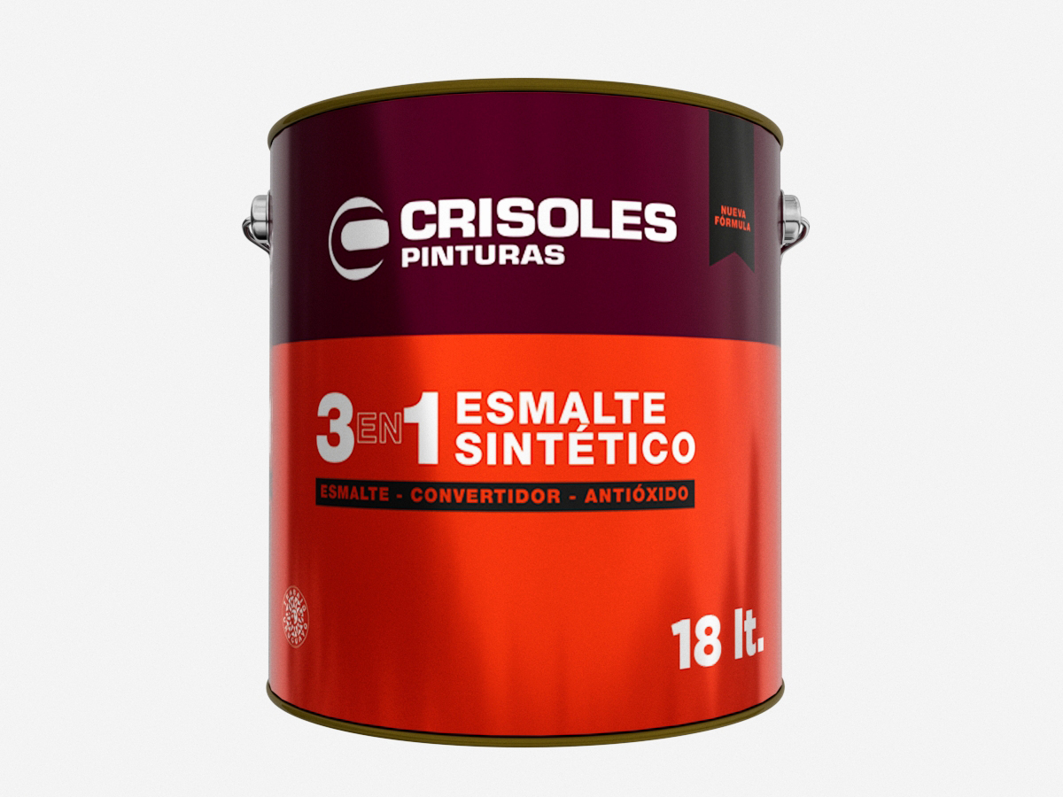 ESMALTE GRIS PLATINO 18 L