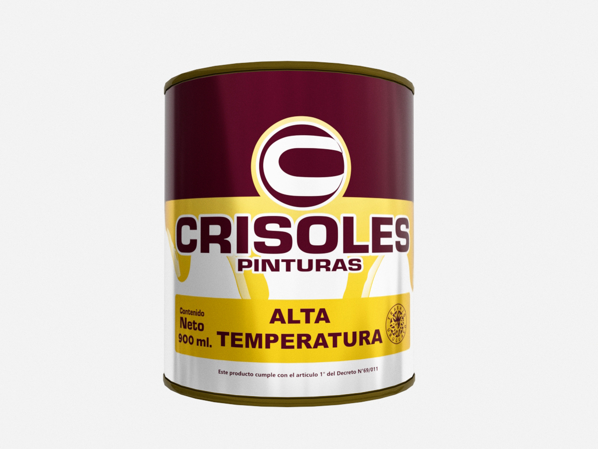 ESMALTE NEGRO ALTA TEMPERATURA 900 ML