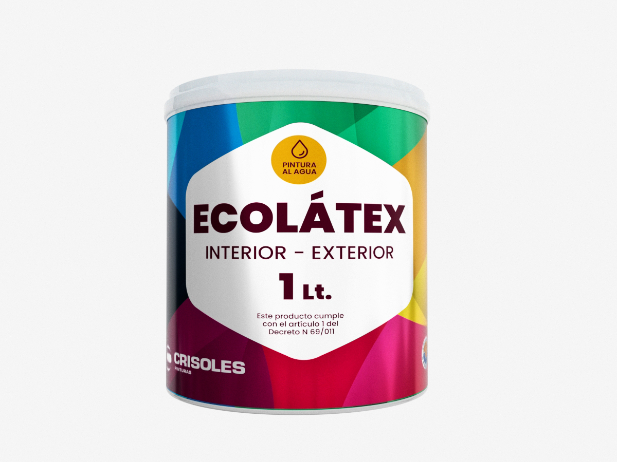 ECOLATEX VIBRANTE ROJO ÓXIDO 1 L